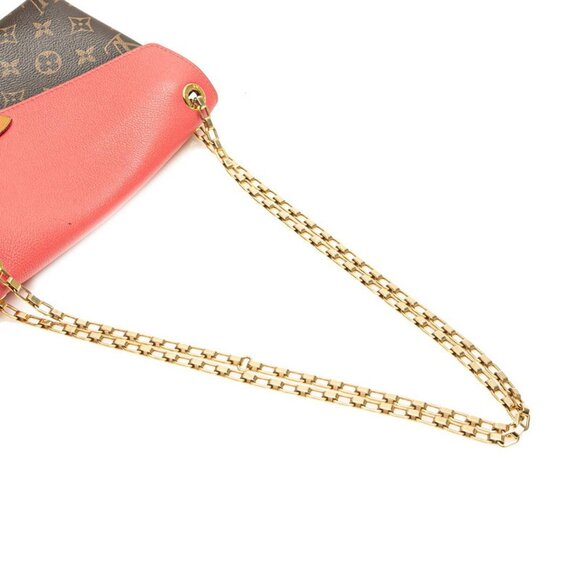 LOUIS VUITTON Authentic Brown Monogram Leather Shoulder Bag - Picture 4 of 9